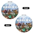 thumbnail image 2 of Qekee Roblox Print Compact Makeup Mirror Folding Mini Pocket Mirror Portable Hand Mirror Double-Sided 2 x 1x Magnification for Woman Girls-Round Shape, 2 of 9