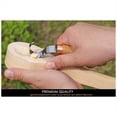 thumbnail image 2 of 2 Pack Wood Carving Spoon Blank Walnut Unfinished Wooden Craft Whittling Kit for Beginner Kids, 2 of 7