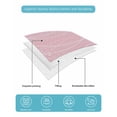 thumbnail image 5 of Quilts Twin-XL Size Bedding Set, Pink Purple Ombre Lightweight Quilted Comforter, Modern Abstract Striped Polka Dots Soft Reversible Bedspread Coverlet with Pillow Covers for All Season, 68" x 98", 5 of 7