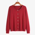 thumbnail image 5 of Sweaters for Women Long Sleeve Knit Cardigan Button Down Classic Crew Neck Sweater Tops 2026 Fashion Outfits, 5 of 5
