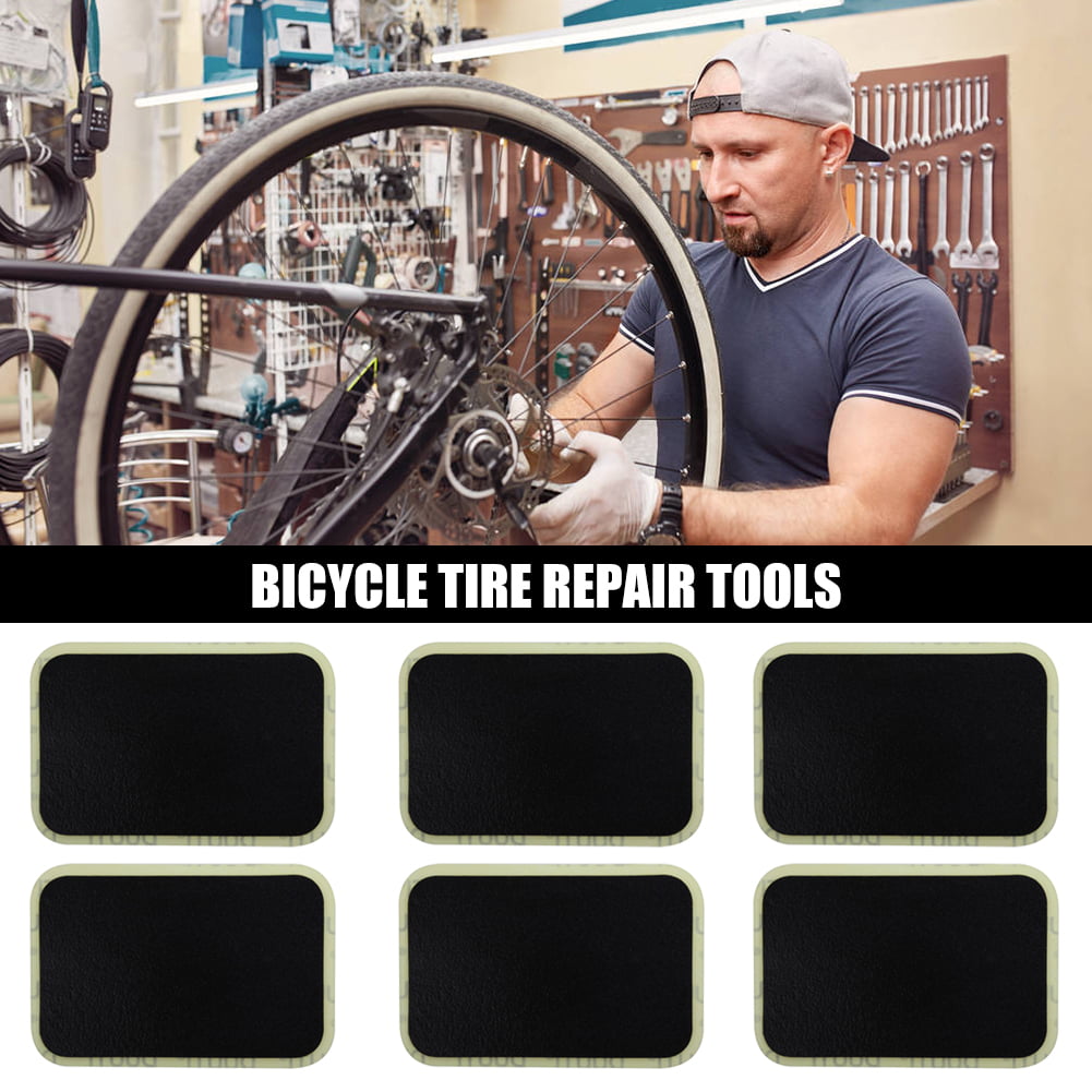 6x Rubber bike tire Repair parches no glue MTB Inner Tyre PUNCTURE Patch