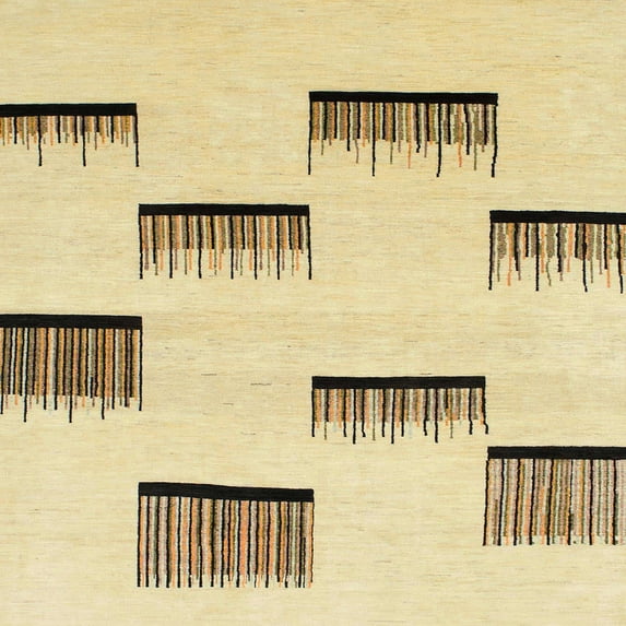 Ahgly Company Indoor Square Abstract Copper Green Solid Area Rugs, 5' Square