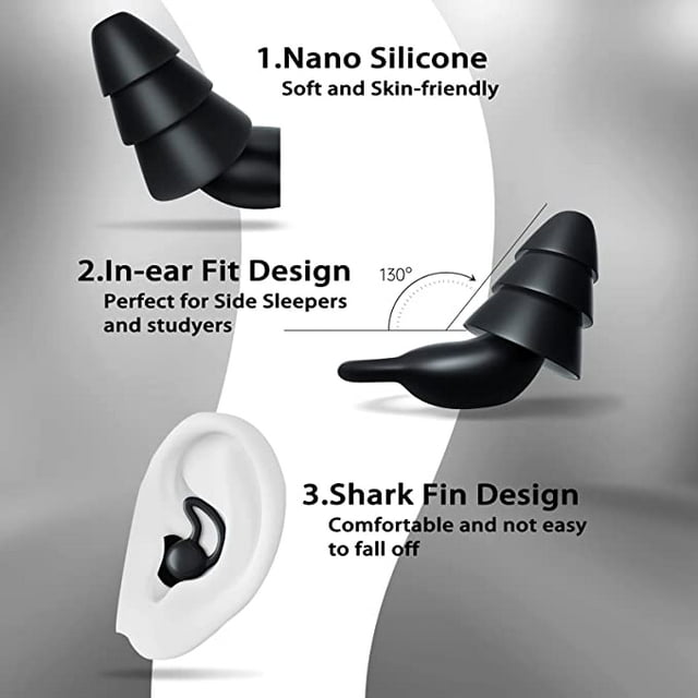Noise Cancelling Earplugs Children Adults Sound Study Noises Cancelling Earmuff Reduction Cover Sleep Reading Study Silicone In-ear Plug Protective Accessory