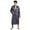 Dark Gray, variant on Mens Satin Silk Robe Long Sleeve Kimono Bathrobe Male Soft Night-Robe Solid Colour Sleepwear Spring Fall Long Pajamas for Men S- XXL