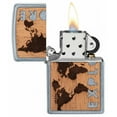 thumbnail image 4 of 49171 Zippo Woodchuck USA Explore Design Street Chrome Windproof Pocket Lighter, 4 of 7