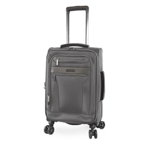 Brookstone Harbour 22in Softside Carry-On Luggage, Black