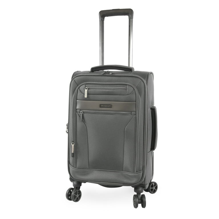 Brookstone Harbour 22in Softside Carry-On Luggage, Black photo 1