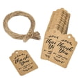 thumbnail image 2 of Paquete De 100 Etiquetas De Agradecimiento Etiqueta forma forma forma De Papel Kraft Con Perfecto Para Decoraciones De Regalos Shower, Bod perfecl Etiquetas colgantes de papel Kraft, 2 of 6