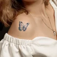 thumbnail image 3 of Pegatinas de tatuajes de mariposas a prueba de agua para manos y muñecas, tatuajes de larga duración semipermanentes con temática de medicina herbal para mujeres, 3 of 4