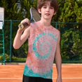 thumbnail image 4 of YunPes ﻿ Boys Tank Tops Sleeveless Crewneck T-shirt Fashion Gradient Tie Dye Athletic Undershirts Summer Kids Quick Dry Sweatshirt Tops, 4 of 5