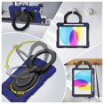 thumbnail image 4 of FJLBDE Case for iPad (A16) 11th/10th Generation 11 inch/10.9 inch 2025/2022 with 360 Kickstand, Shoulder Strap Carrying Protective Cover, Navy Blue, 4 of 6