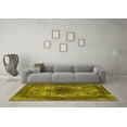 thumbnail image 3 of Ahgly Company Indoor Round Oriental Yellow Industrial Area Rugs, 3' Round, 3 of 4