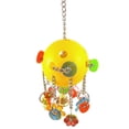 thumbnail image 1 of Jinsinto Bell Paci Pull Toys Interactive colorful plastic parrot, African Gray Cockatoo, Cockatiel, Conure, Quaker, Caique, Eclectus and similar birds., 1 of 5