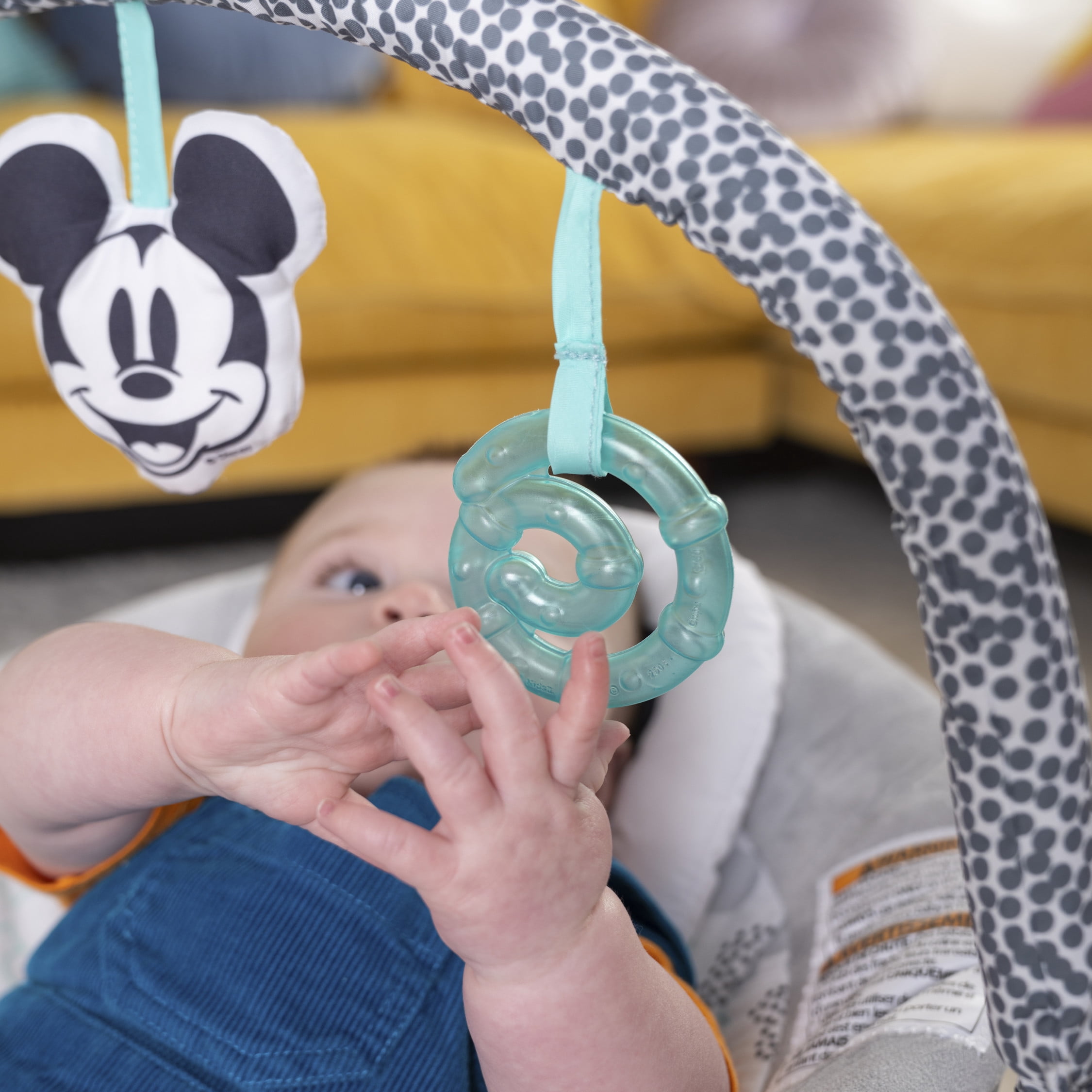 Bright Starts Mickey Mouse Comfy Disney Baby Bouncer, Cloudscapes