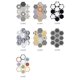thumbnail image 2 of Houderco Adhesivo Decorativo Amarillo Para Azulejos Hexagonal Para Pared Y Fácil De Usar, 2 of 7