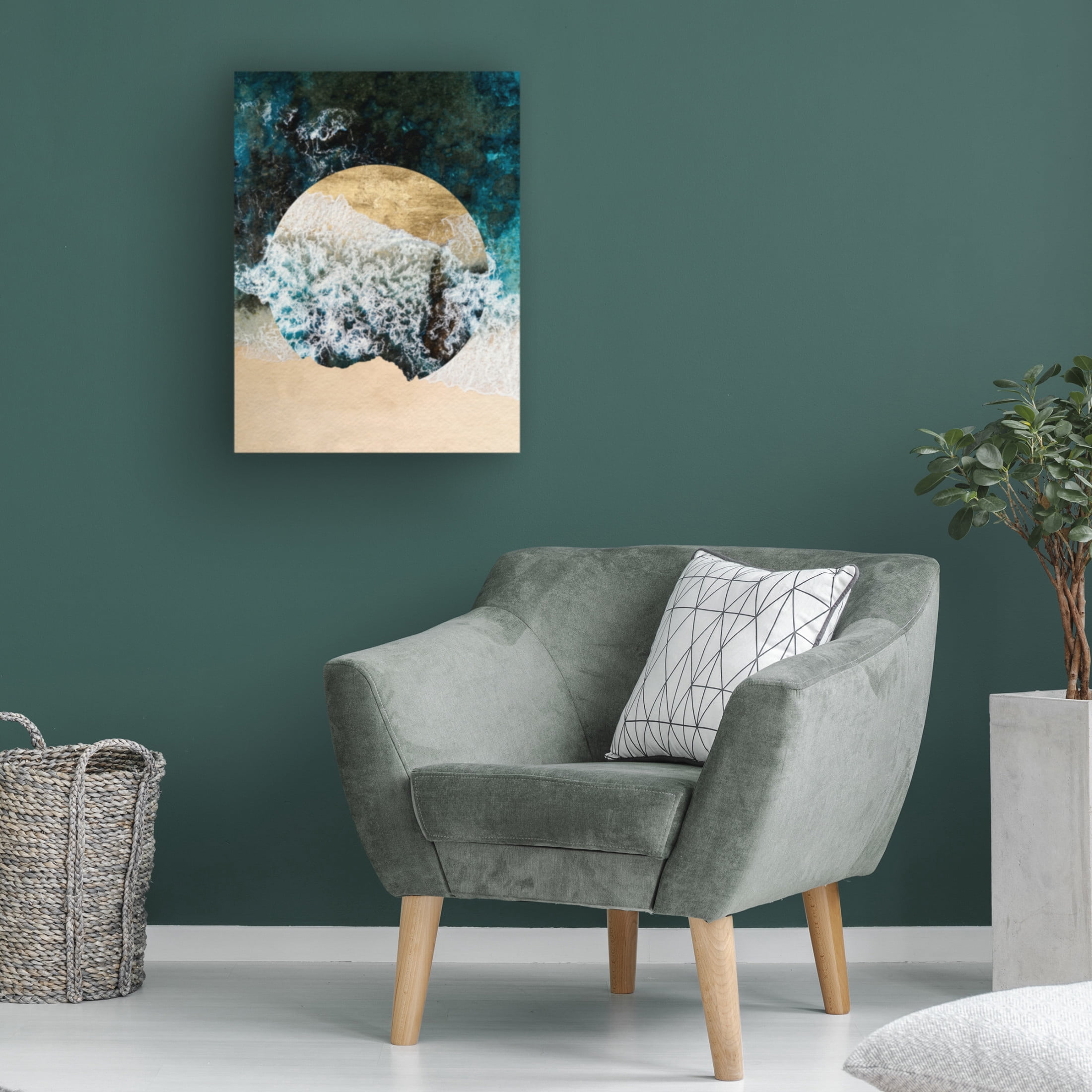 Trademark Fine Art Grace Popp Breaking Shore II Canvas Wall Art
