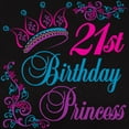 thumbnail image 3 of CafePress - 21St Birthday Princess Women's Dark T Shirt - Women's Traditional Fit Dark T-Shirt, 3 of 4