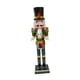 thumbnail image 1 of Figura de Cascanueces de Madera Decoración Navideña Mesa Navideña Regalo Hecho a Mano Figura Ropa verde, 1 of 9