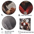 thumbnail image 3 of Designart "Crimson Storm Football Warrior" Football Floater Framed Canvas Prints, 3 of 5