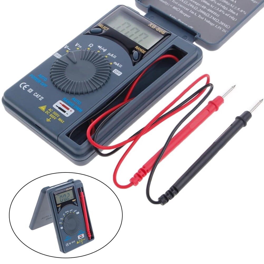 Xb866 Auto Range Lcd Voltmeter Tester Tool Ac/Dc Pocket Digital Multimeter