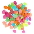 thumbnail image 3 of 100pcs Fish Tank Fluorescent Pebble Garden Parterre Decor Glow Stone Green, 3 of 9