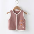 thumbnail image 2 of CUZIBR Toddler Baby Boys Girls Winter Sleeveless Cartoon Coats Warm Coats Vest Jacket Bear Print Pattern Breathable Dailywear For Child, 2 of 3