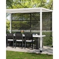 thumbnail image 3 of Bingirl Écran d'Intimité Autoportant en Métal 72x47 Pouces : Robuste, Résistant à la Rouille et Résistant aux Intempéries pour Patios Extérieurs - Idéal comme Panneau de Clôture, 3 of 8