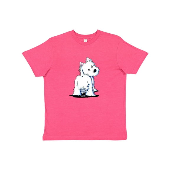 Inktastic Fluffy Butt Westie Youth T-Shirt