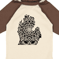 thumbnail image 4 of Inktastic Michigan Silhouette Mandala Boys or Girls Long Sleeve Baby Bodysuit, 4 of 5