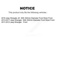 thumbnail image 2 of Transit Auto Front Hub Bearing Assembly Coated Disc Brake Rotors and Semi-Metallic Pads Kit for Car Jeep Wrangler KBB-113877, 2 of 11