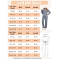 thumbnail image 3 of UVN Fall Cotton Two Piece Pajamas for Women Plaid Henley Collar Long Sleeve Top and Wide Leg Pant Ladies Sleepwear Casual Lounge Sets, 3 of 10