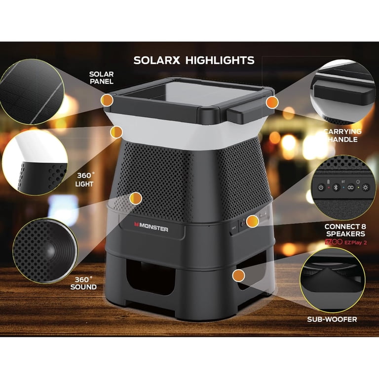 Free Shipping! Monster Solar X Outdoor Wireless Solar Powered