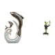 thumbnail image 1 of Estatua De Cerámica De Delfín Camarero/rana. Arte Abstracto Moderno. Escultura Animal. Figura Decorativa Creativa. Ideal Para Soporte De TV, Chimenea, Oficina, Sala De Estar, Mesa De Centro,, 1 of 8