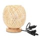 thumbnail image 1 of Bamboo Rattan Table Lamp Japanese Style Bedside Lamp Desk Lamp Bedroom Diy Decoration EU Plug, 1 of 5