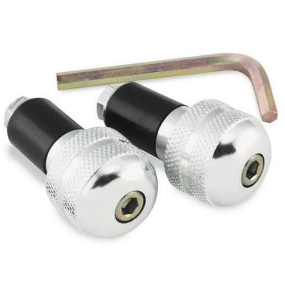 Bikemaster Anti Vibration Bar Ends Silver 15-6002