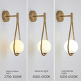 thumbnail image 5 of Lámpara de pared LED posmoderna minimalista de vidrio para sala de estar, pasillo, balcón, escalera creativa, lámpara de noche para dormitorio, 5 of 5