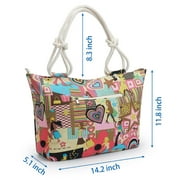 Gustave Tote Bags for Womens Large Capacity Canvas Handbags Fashion Beach Bag Travel Shopping Purse with Zipper