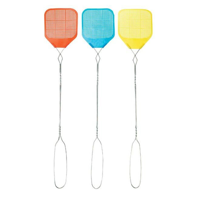 24 Pack PIC Wire Metal Handle Fly Swatter 