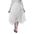 thumbnail image 1 of Moomaya Jupe Midi Ourlet Mouchoir Femme Taille Haute Décontractée Été, 1 of 6