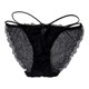 thumbnail image 1 of Ropa interior sexy de mujer, de color liso, transpirable, con bajo de encaje y cintura baja, 1 of 2