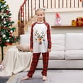 thumbnail image 6 of Odeerbi Christmas Pajamas for Family Holiday Long Sleeve Family Christmas Pajamas Matching Sets Toddler Parent Child Printed Loungewear Set Two-Piece Sleepwear Xmas PJs Set Red, 6 of 6