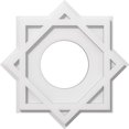 thumbnail image 1 of Ekena Millwork CMP16AL-06000 16 in. OD x 6 in. ID Square Axel Architectural Grade PVC Contemporary Ceiling Medallion, 1 of 7