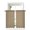 Beige, variant on Turquoise Textured Tier Curtains 24 Inch Length,Sheer Curtains for Bedroom Living Room Window Farmhouse Country Woven Striped Rod Pocket Drapes Kitchen Curtains Small Half Window 27.5"x24" 2 Panels