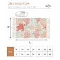thumbnail image 2 of Red Orange Coastal Hallway Runner Rug 2'x5', Sea Turtle Nautical Coral Summer Beach Washable Kitchen Runner Rug with Tassels, Laundry Room Rugs Woven Cotton Carpet for Bedroom Entryway Front Door, 2 of 9