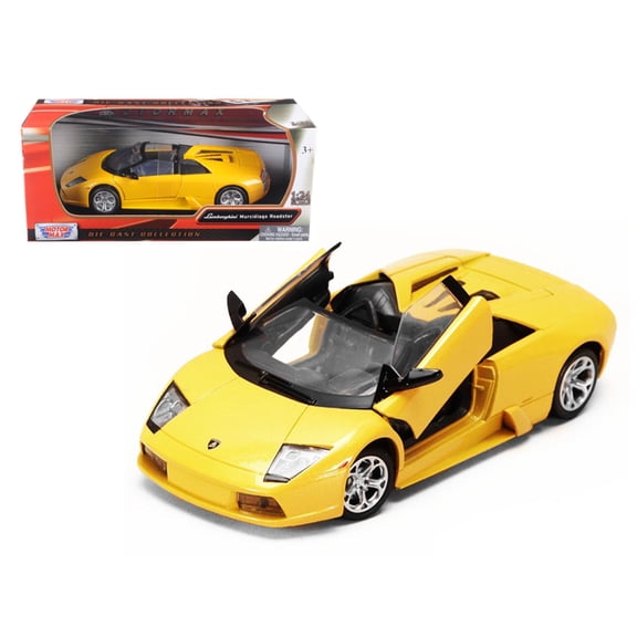 Lamborghini Murcielago Roadster Yellow Metallic 1/24 Diecast Model Car by Motormax