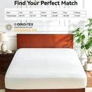 Comficlouds Waterproof Mattress Protector Queen Size Premium 100% Waterproof Mattress Cover, Washable, Noiseless & Breathable