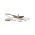 thumbnail image 3 of Jewel Badgley Mischka Womens Bambi Embellished Faux Leather Slingbacks, 3 of 3