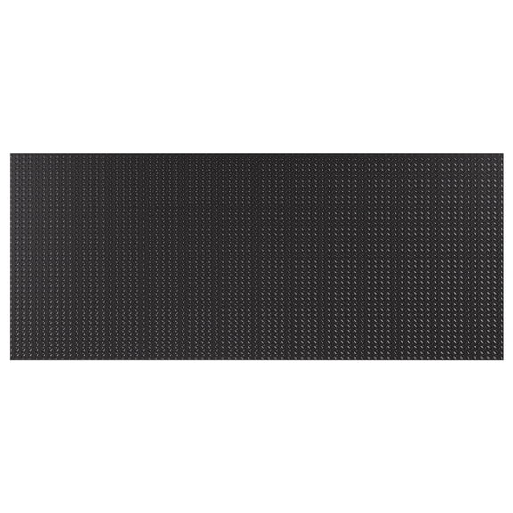 Thickened Diamond 4 ft. x 10 ft. Black PVC Garage Flooring Rolls(40 sq. ft.),