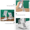 thumbnail image 4 of NICEXMAS White Adjustable Cell Phone Holder and Tablet Stand with Stable Rack for Video and Office, 4 of 5