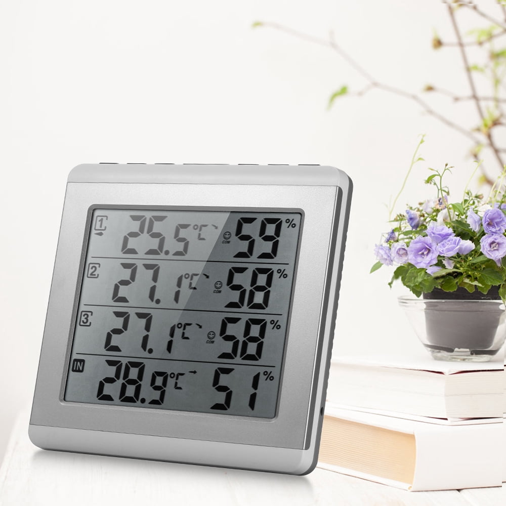 Temperature Humidity Meter,Indoor/ Thermometer / Lcd Indoor/ Thermometer Meter With 3 Temperature Meter With 3 Rookin Eryue Dsfen Thermometer - Lcd
